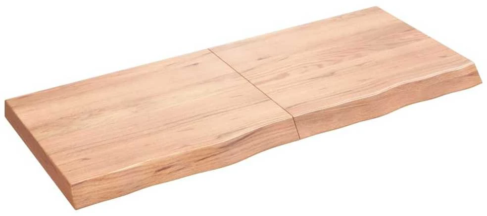 Vonios stalviršis, šviesiai rudas, 120x50x(2-6)cm, mediena