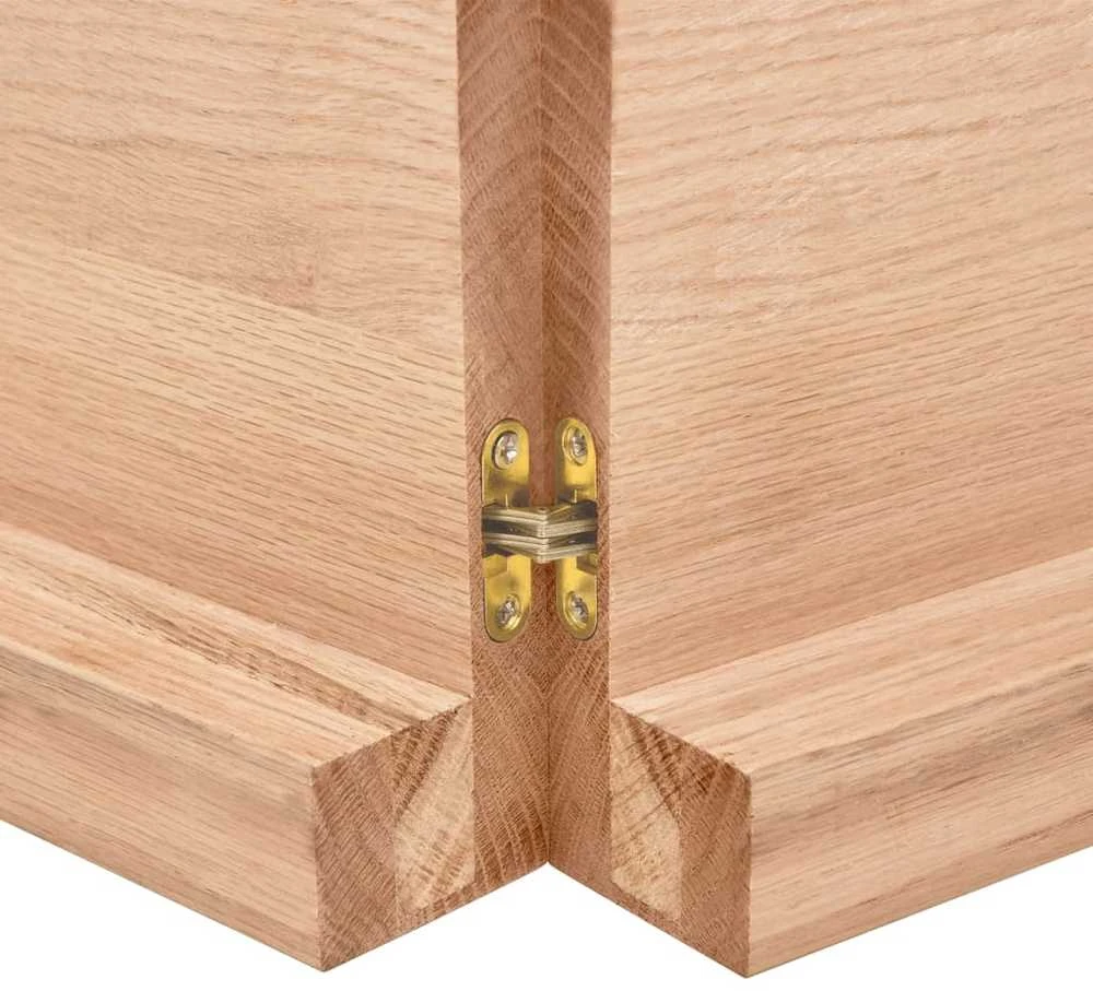 Vonios stalviršis, šviesiai rudas, 120x60x(2-6)cm, mediena