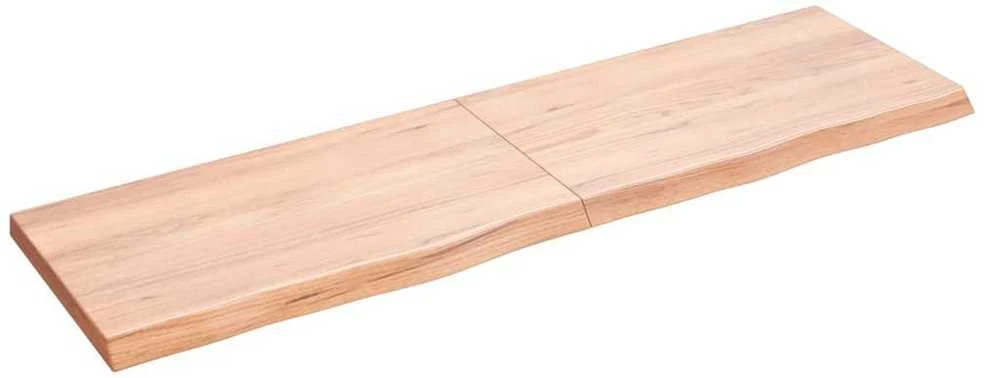 Vonios stalviršis, šviesiai rudas, 140x40x(2-4)cm, mediena