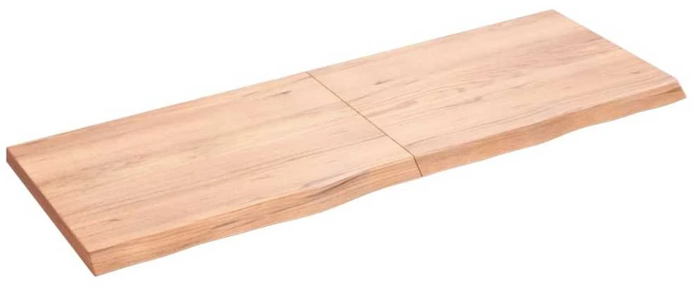 Vonios stalviršis, šviesiai rudas, 140x50x(2-4)cm, mediena