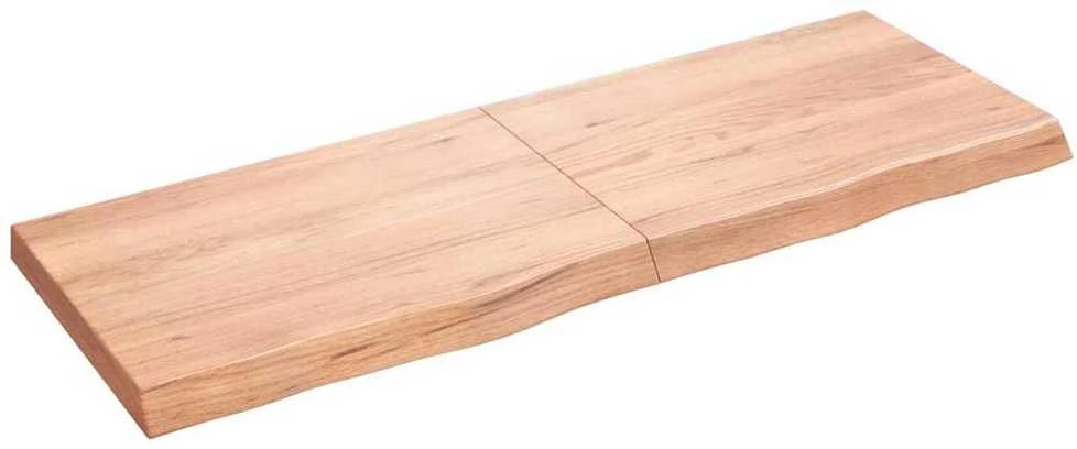 Vonios stalviršis, šviesiai rudas, 140x50x(2-6)cm, mediena