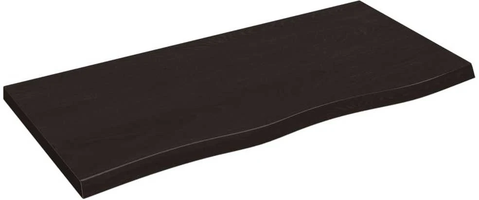 Vonios stalviršis, tamsiai rudas, 100x50x(2-4) cm, mediena
