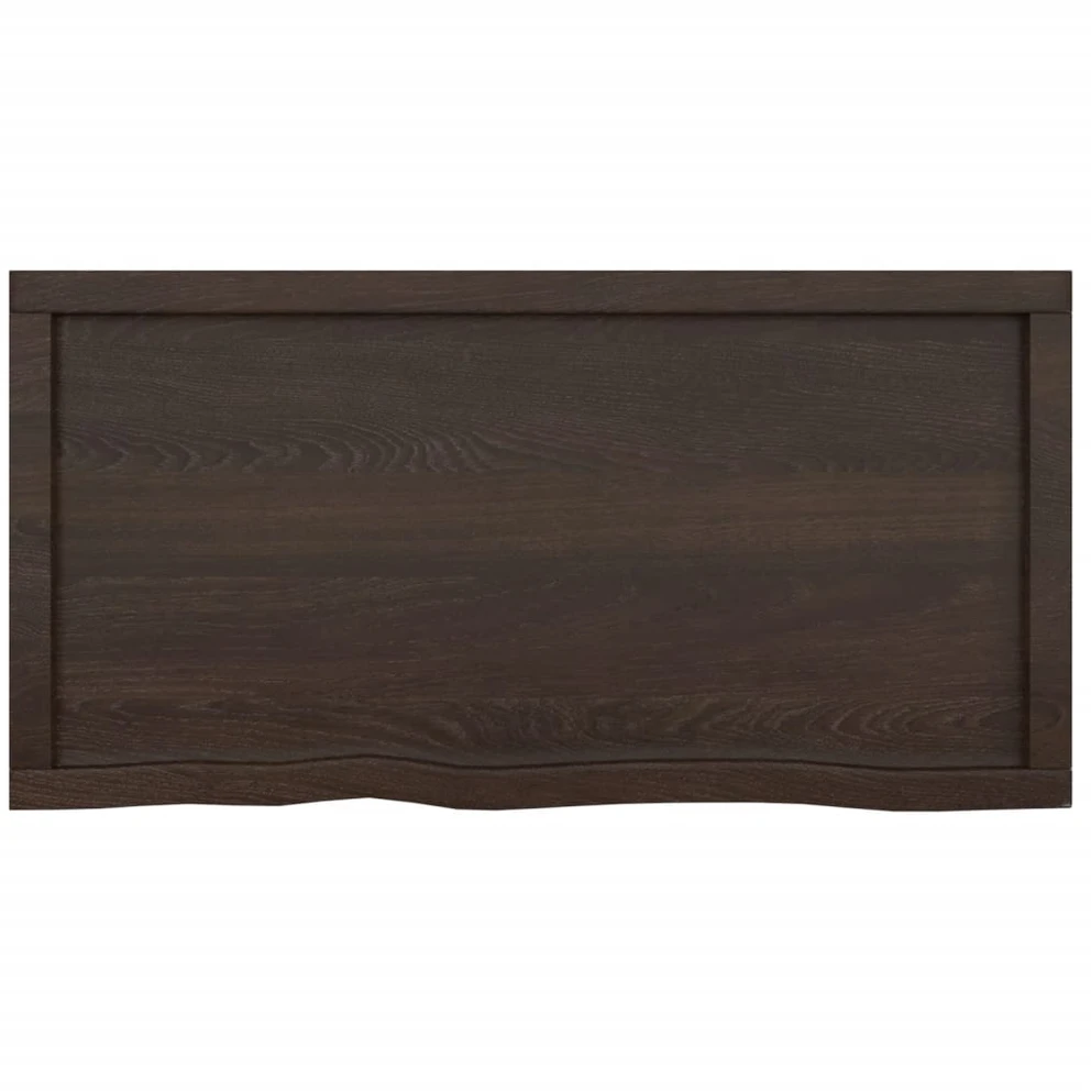 Vonios stalviršis, tamsiai rudas, 100x50x(2-6)cm, mediena