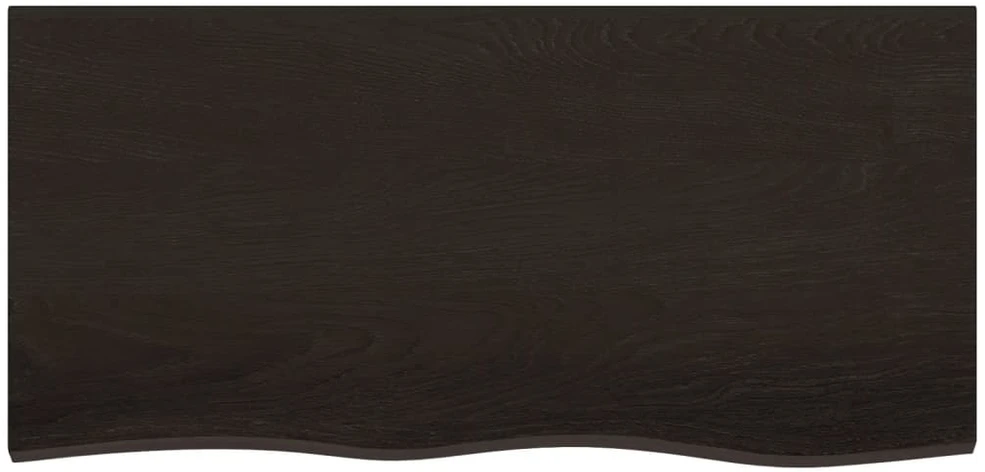 Vonios stalviršis, tamsiai rudas, 100x50x(2-6)cm, mediena