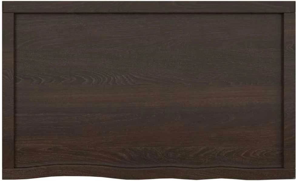 Vonios stalviršis, tamsiai rudas, 100x60x(2-4) cm, mediena