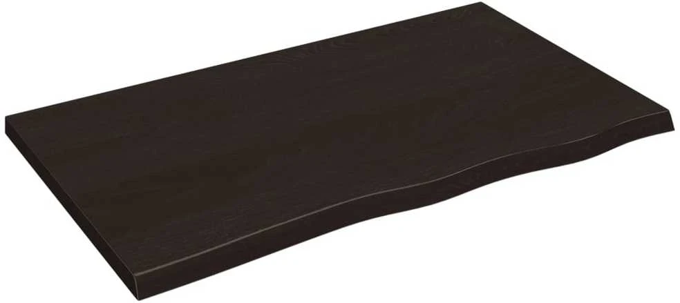 Vonios stalviršis, tamsiai rudas, 100x60x(2-4) cm, mediena