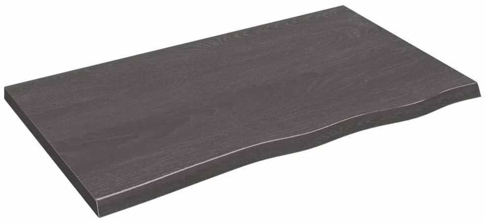 Vonios stalviršis, tamsiai rudas, 100x60x(2-4) cm, mediena