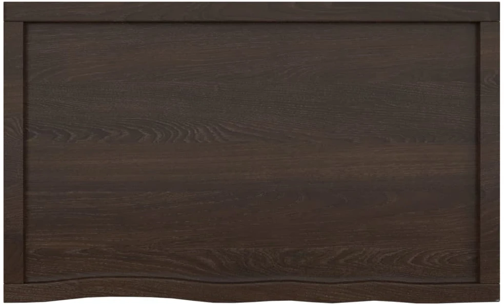 Vonios stalviršis, tamsiai rudas, 100x60x(2-4) cm, mediena