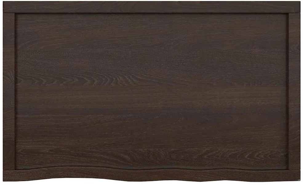 Vonios stalviršis, tamsiai rudas, 100x60x(2-6)cm, mediena
