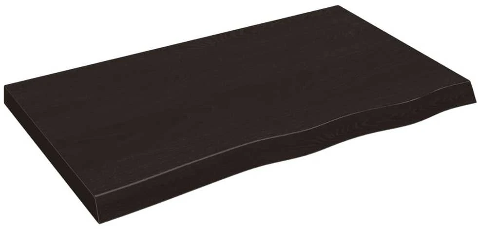 Vonios stalviršis, tamsiai rudas, 100x60x(2-6)cm, mediena