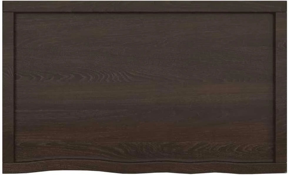 Vonios stalviršis, tamsiai rudas, 100x60x(2-6)cm, mediena