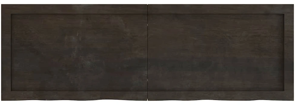 Vonios stalviršis, tamsiai rudas, 120x40x(2-6)cm, mediena