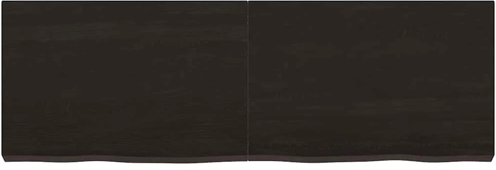 Vonios stalviršis, tamsiai rudas, 120x40x(2-6)cm, mediena