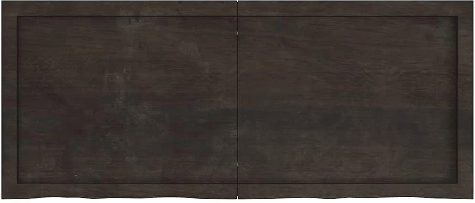 Vonios stalviršis, tamsiai rudas, 120x50x(2-4)cm, mediena