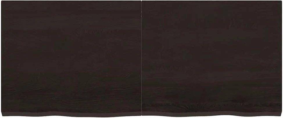 Vonios stalviršis, tamsiai rudas, 120x50x(2-4)cm, mediena