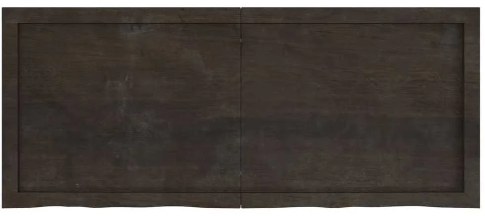 Vonios stalviršis, tamsiai rudas, 120x50x(2-6)cm, mediena