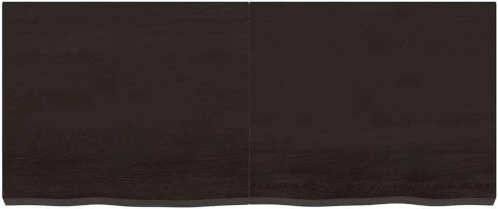 Vonios stalviršis, tamsiai rudas, 120x50x(2-6)cm, mediena