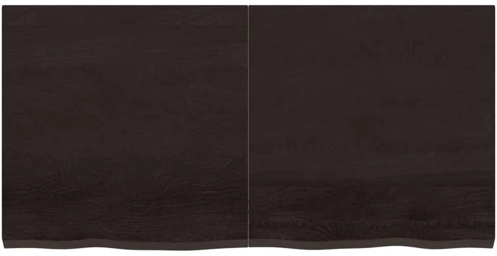 Vonios stalviršis, tamsiai rudas, 120x60x(2-4)cm, mediena