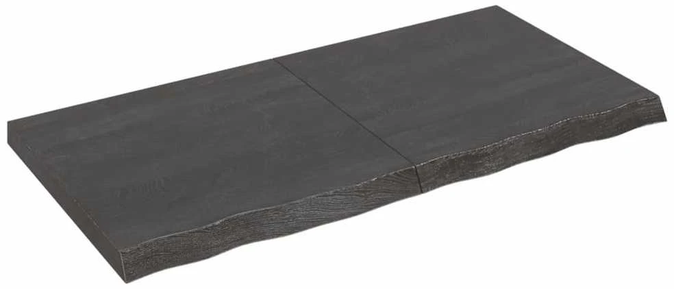 Vonios stalviršis, tamsiai rudas, 120x60x(2-6)cm, mediena