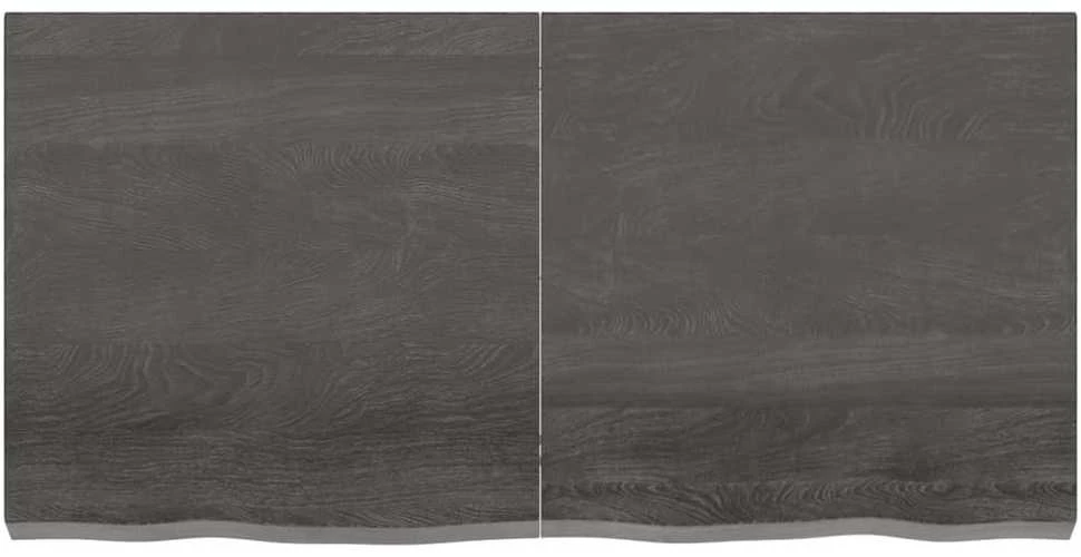 Vonios stalviršis, tamsiai rudas, 120x60x(2-6)cm, mediena
