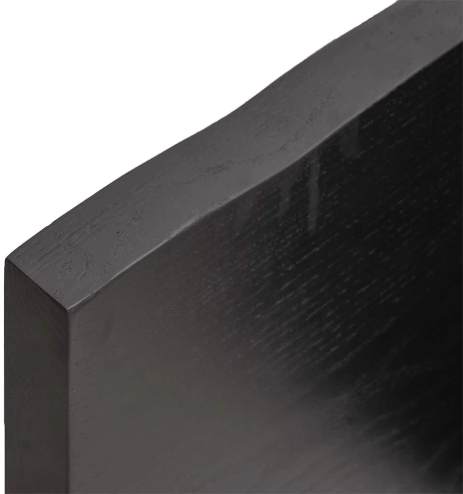 Vonios stalviršis, tamsiai rudas, 140x50x(2-4) cm, mediena