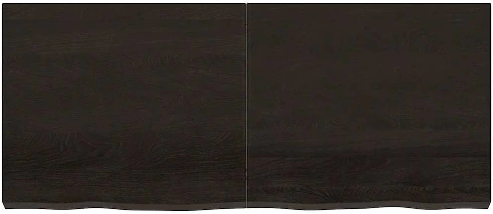 Vonios stalviršis, tamsiai rudas, 140x60x(2-6)cm, mediena