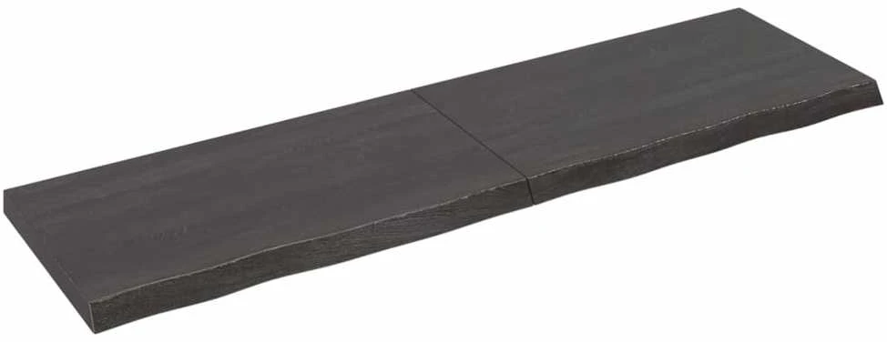 Vonios stalviršis, tamsiai rudas, 180x50x(2-6)cm, mediena