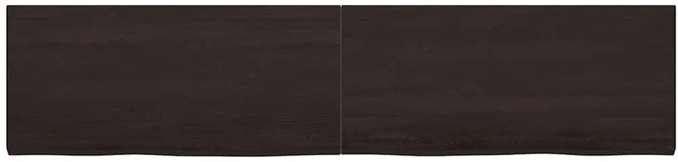 Vonios stalviršis, tamsiai rudas, 220x50x(2-4) cm, mediena