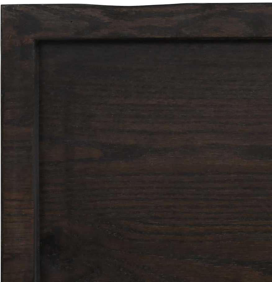 Vonios stalviršis, tamsiai rudas, 220x50x(2-4) cm, mediena