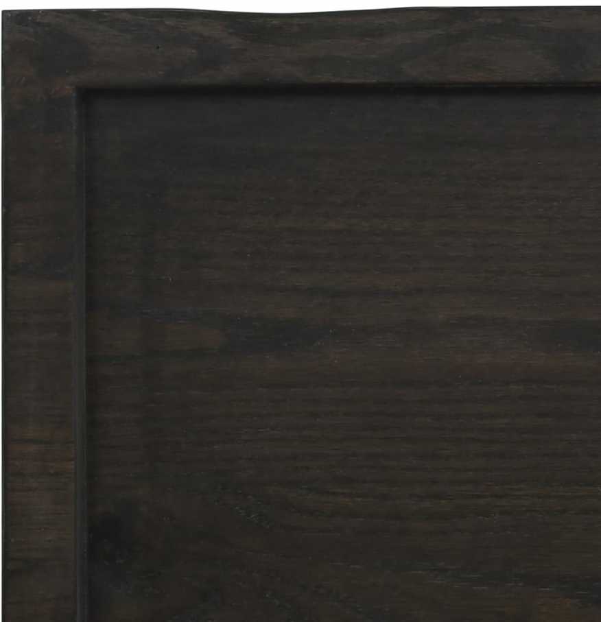 Vonios stalviršis, tamsiai rudas, 220x50x(2-4) cm, mediena