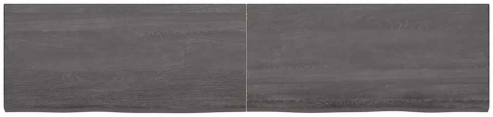 Vonios stalviršis, tamsiai rudas, 220x50x(2-4) cm, mediena