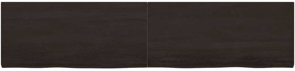 Vonios stalviršis, tamsiai rudas, 220x50x(2-4) cm, mediena