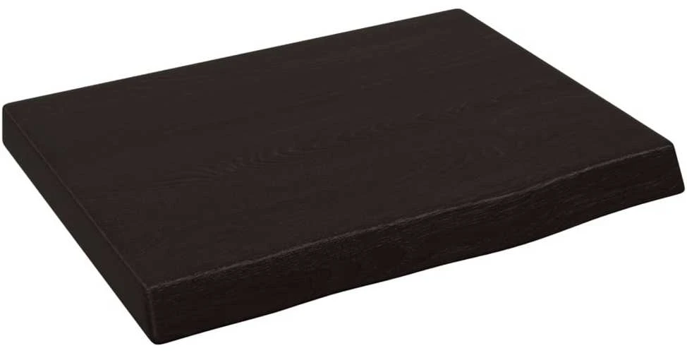 Vonios stalviršis, tamsiai rudas, 40x30x(2-4)cm, mediena