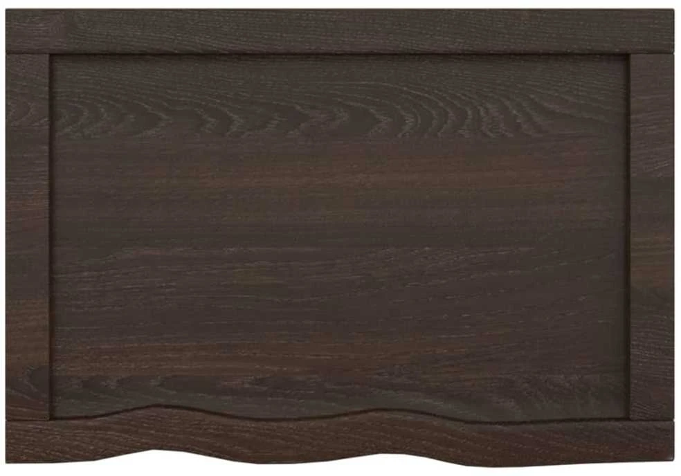 Vonios stalviršis, tamsiai rudas, 60x40x(2-4)cm, mediena