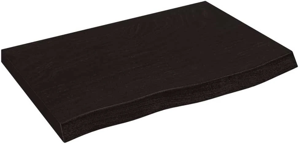 Vonios stalviršis, tamsiai rudas, 60x40x(2-6)cm, mediena