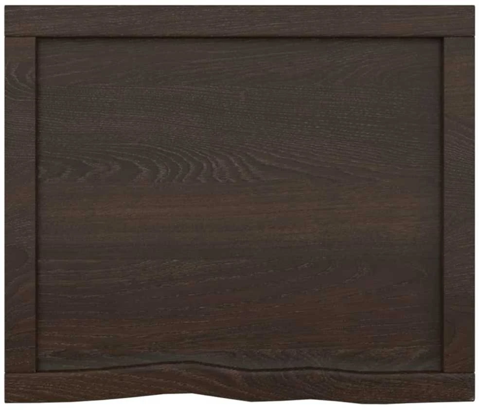 Vonios stalviršis, tamsiai rudas, 60x50x(2-4) cm, mediena