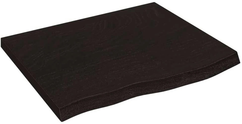 Vonios stalviršis, tamsiai rudas, 60x60x(2-4) cm, mediena