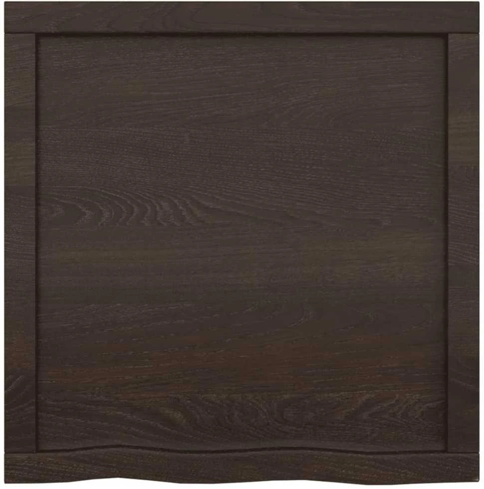 Vonios stalviršis, tamsiai rudas, 60x60x(2-4) cm, mediena