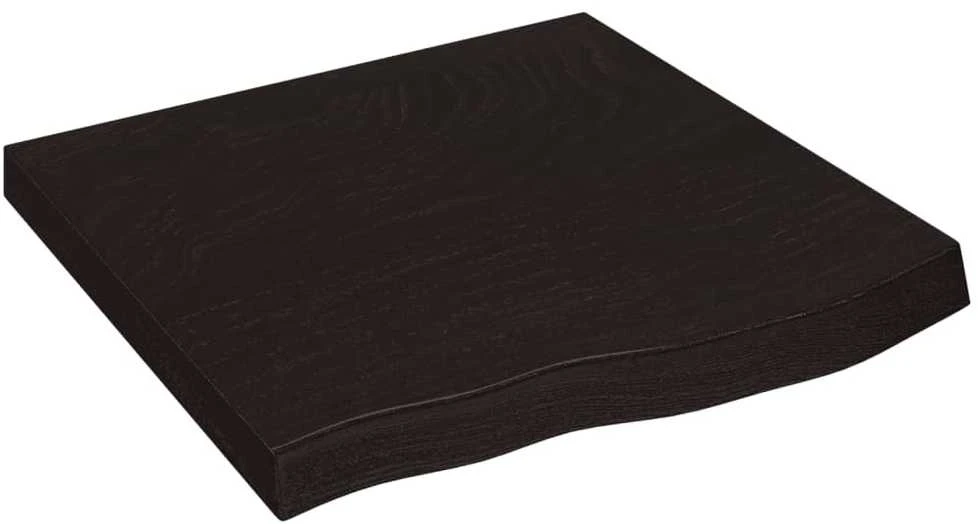 Vonios stalviršis, tamsiai rudas, 60x60x(2-6)cm, mediena