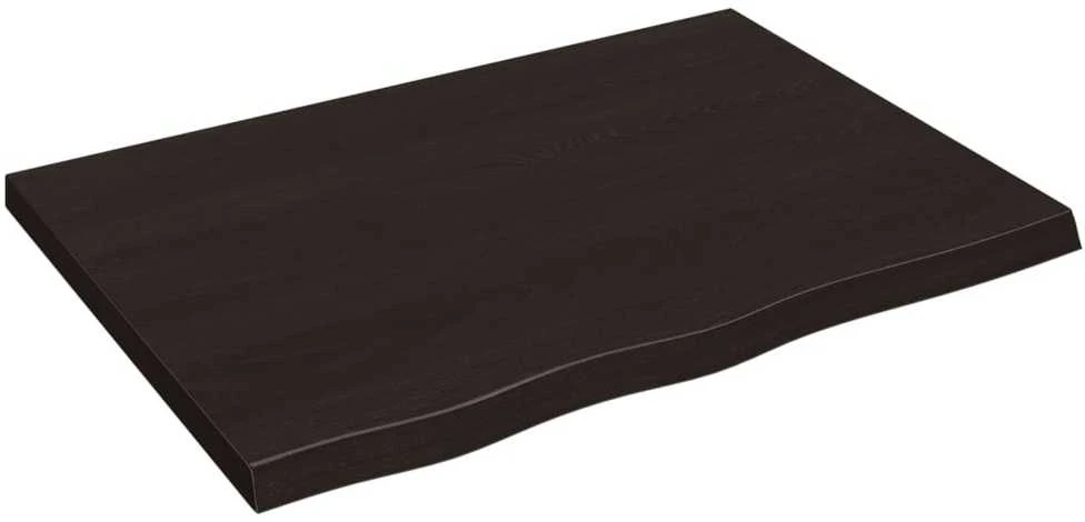 Vonios stalviršis, tamsiai rudas, 80x60x(2-4) cm, mediena