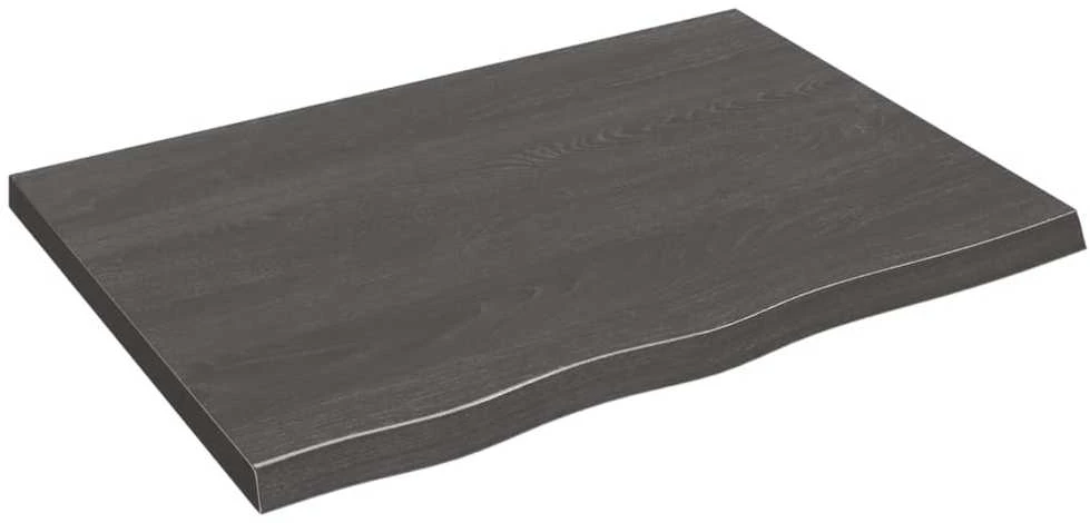Vonios stalviršis, tamsiai rudas, 80x60x(2-4) cm, mediena