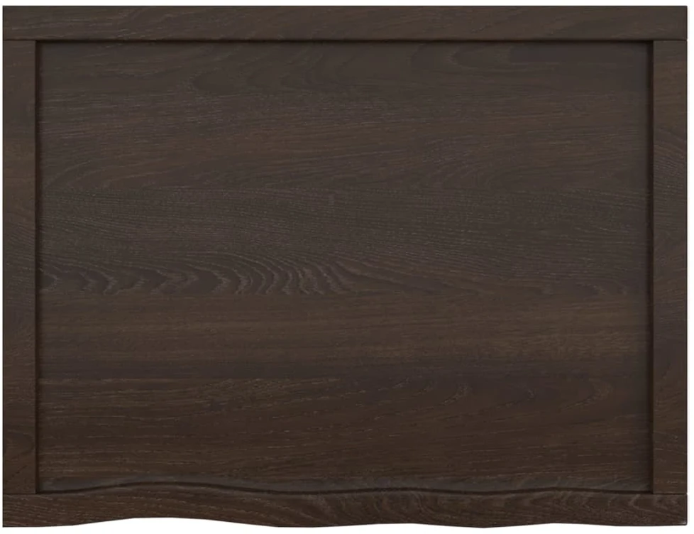 Vonios stalviršis, tamsiai rudas, 80x60x(2-6)cm, mediena