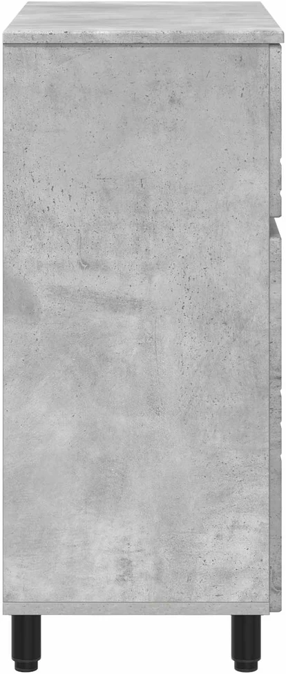 Vonios tualeto komplektas Betono pilka 60 x 35 x 80 cm