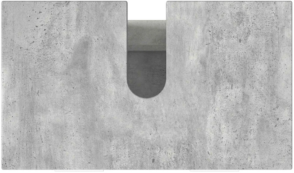 Vonios tualeto komplektas Betono pilka 60 x 35 x 60 cm