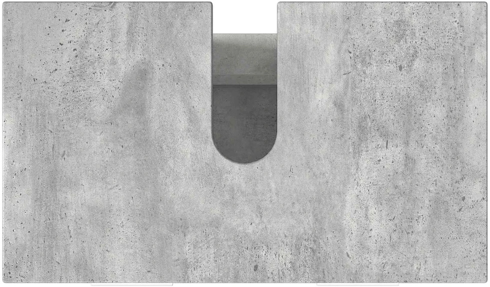 Vonios tualeto komplektas Betono pilka 60 x 35 x 60 cm