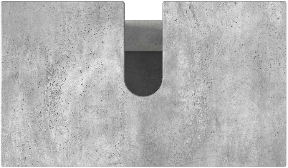Vonios tualeto komplektas Betono pilka 60 x 35 x 60 cm