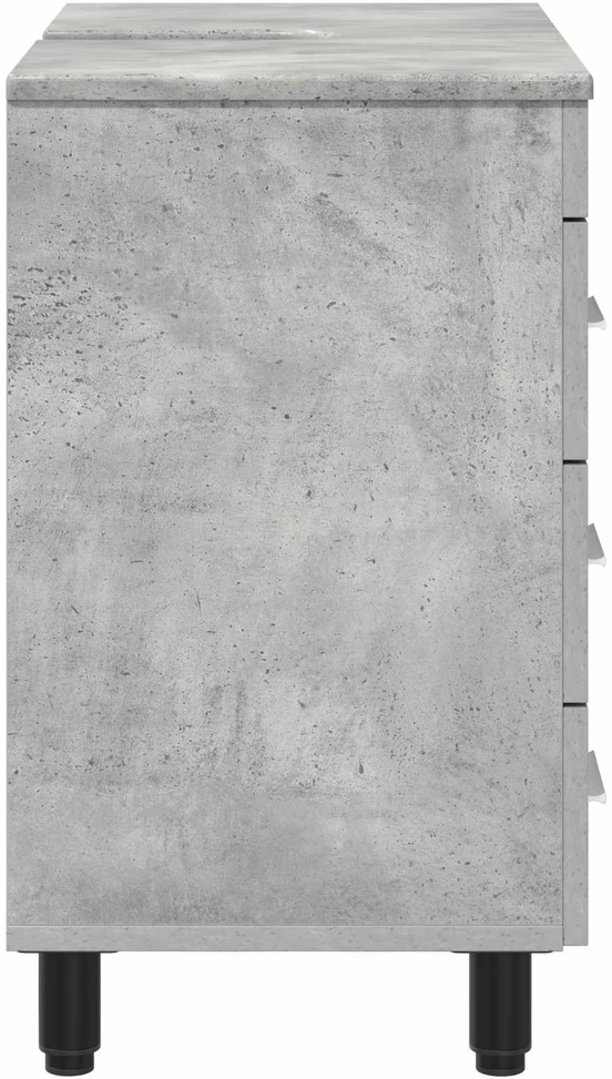 Vonios tualeto komplektas Betono pilka 60 x 35 x 60 cm