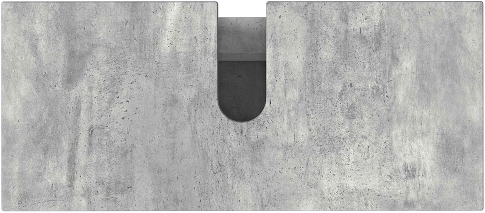 Vonios tualeto komplektas Betono pilka 80 x 35 x 60 cm