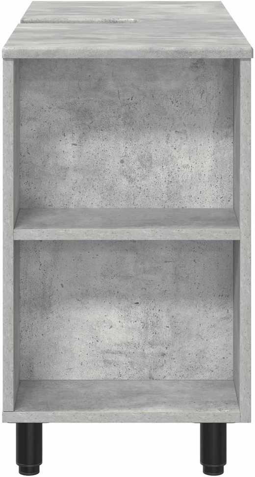 Vonios tualeto komplektas Betono pilka 80 x 35 x 60 cm