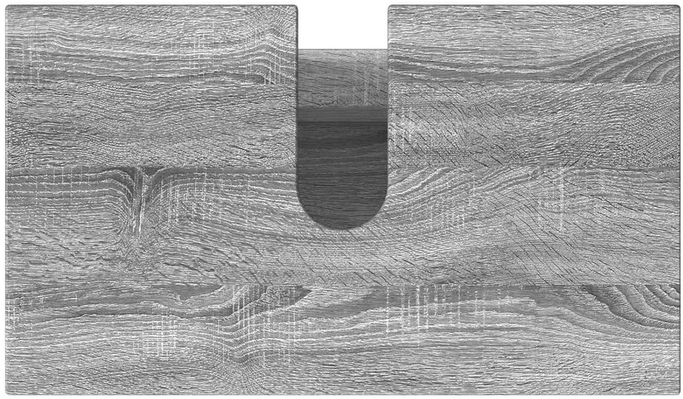 Vonios tualeto komplektas Pilka Sonoma 60 x 35 x 60 cm
